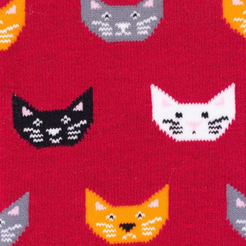 Bamboo Socks – Red Cat