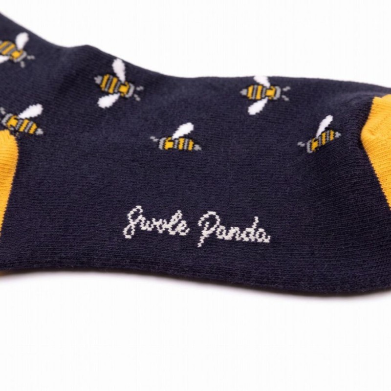 Bumblebee Bamboo Socks - Navy