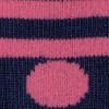 Bamboo Socks - Navy / Pink Polka
