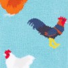 Rooster Bamboo Socks - Blue
