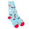 Rooster Bamboo Socks - Blue