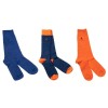 Sock Box - 3 Pairs Of Bamboo Socks – Orange And Blue