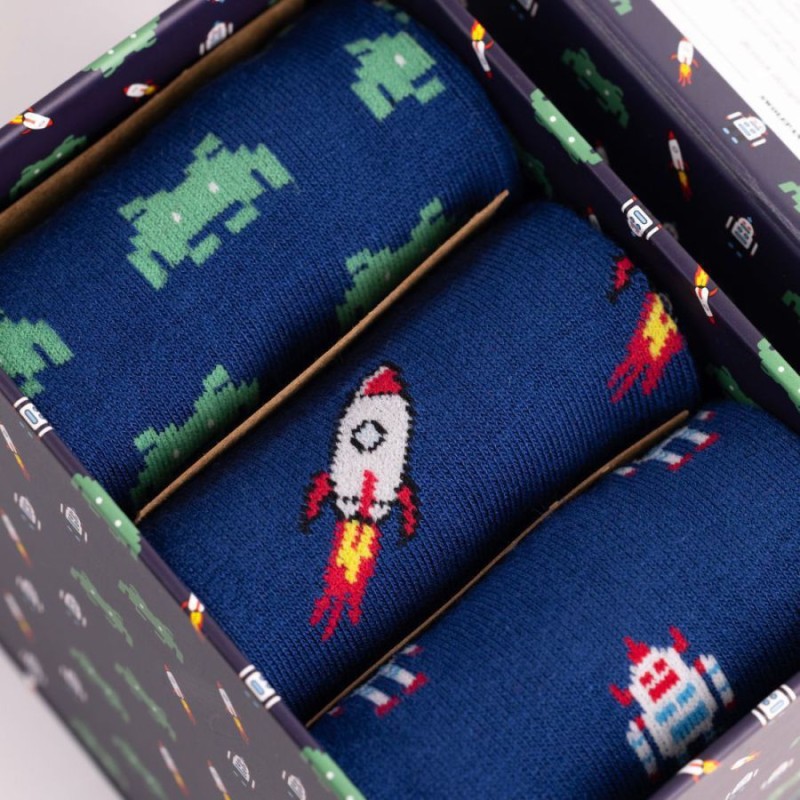 Sock Box - 3 Pairs Of Bamboo Socks – Outer Space