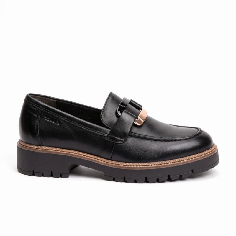 24722 Loafers - Black Leather