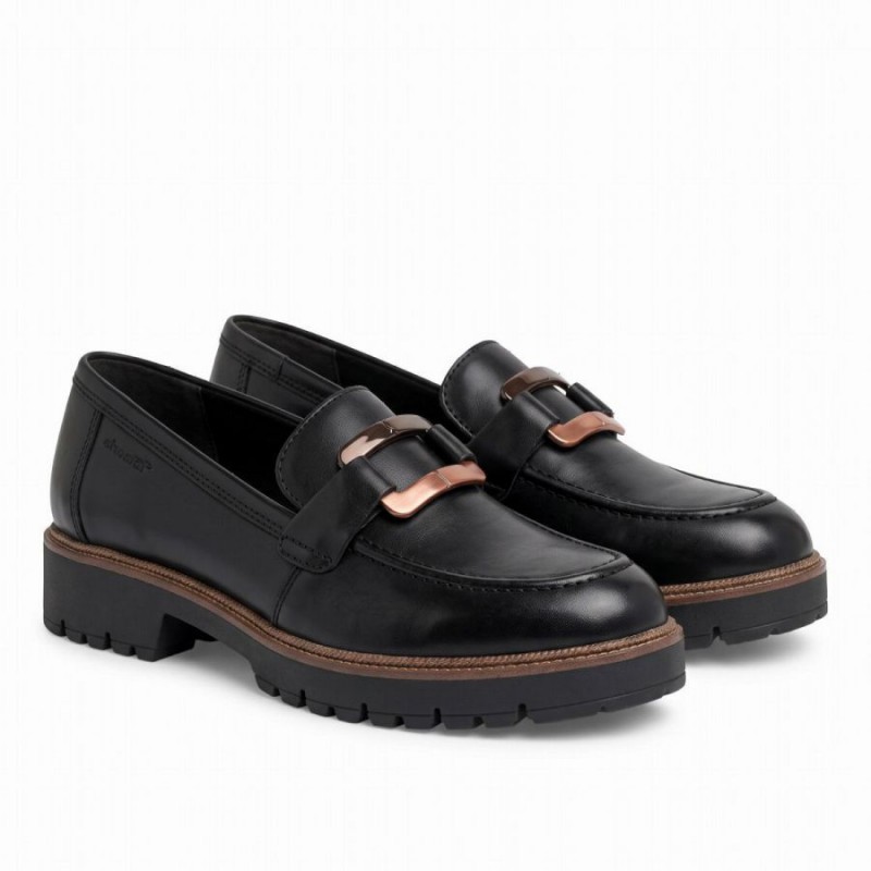24722 Loafers - Black Leather