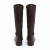 25618 Knee High Boots - Mahogany Leather
