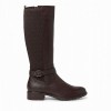25618 Knee High Boots - Mahogany Leather