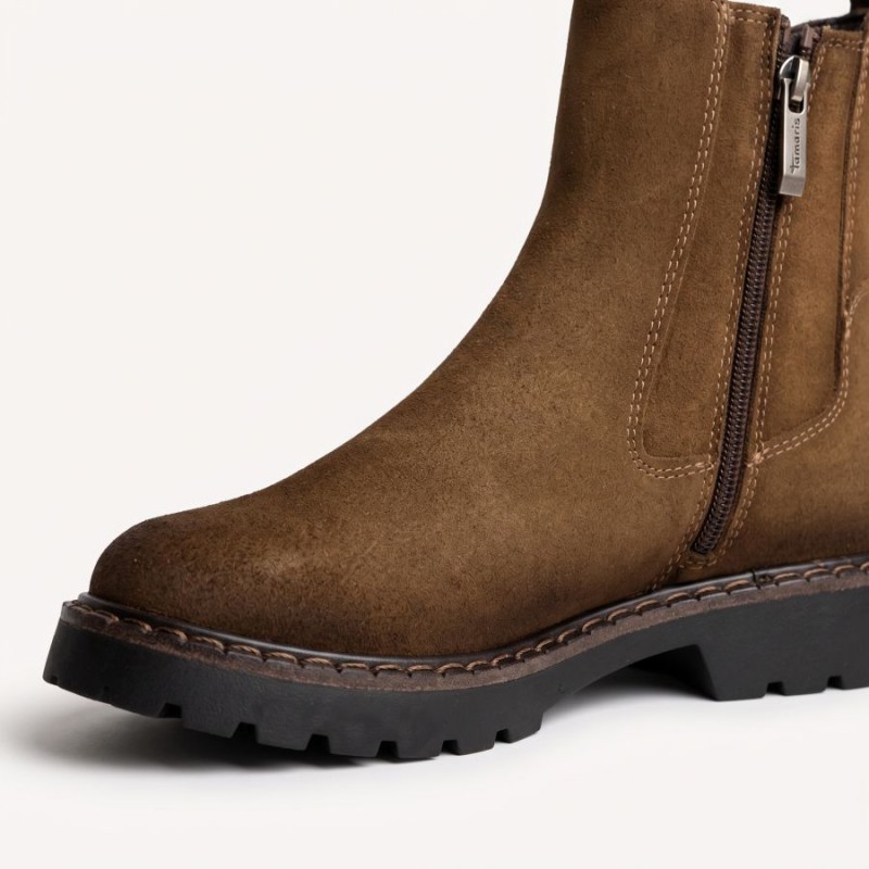 25449 Ankle Boots - Camel Leather