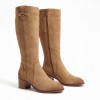 25576 Knee High Boots - Camel Leather