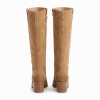 25576 Knee High Boots - Camel Leather