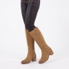 25576 Knee High Boots - Camel Leather