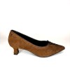 22352 Court Shoes - Cognac Comb Suede