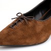 22352 Court Shoes - Cognac Comb Suede