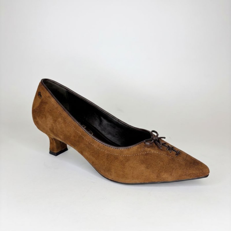 22352 Court Shoes - Cognac Comb Leather