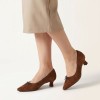 22352 Court Shoes - Cognac Comb Leather