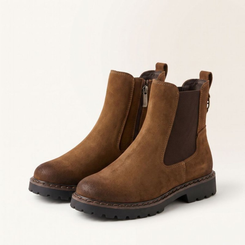 25449 Ankle Boots - Camel Leather
