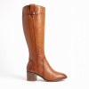 25576 Knee High Boots - Cognac Leather