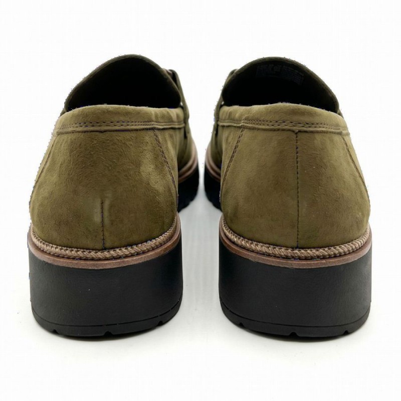 24722 Loafers - Olive Suede