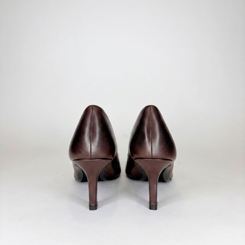22434 Court Shoes - Mahogany Leather