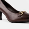 22434 Court Shoes - Mahogany Leather