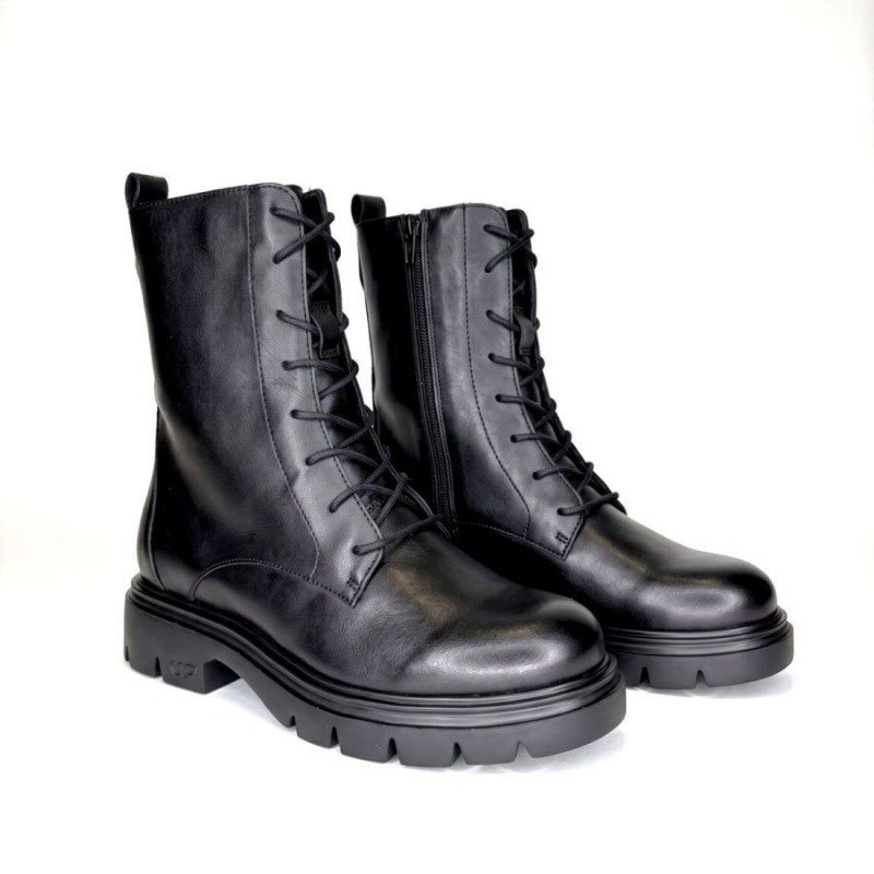 Bones 13 A-4313 Ankle Boots - Black Leather