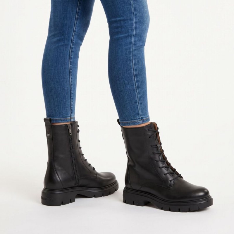 Bones 13 A-4313 Ankle Boots - Black Leather