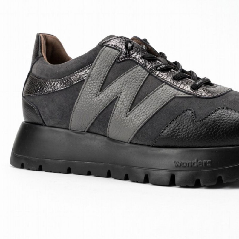 Odisei 110 A-24110 Trainers - Black Leather