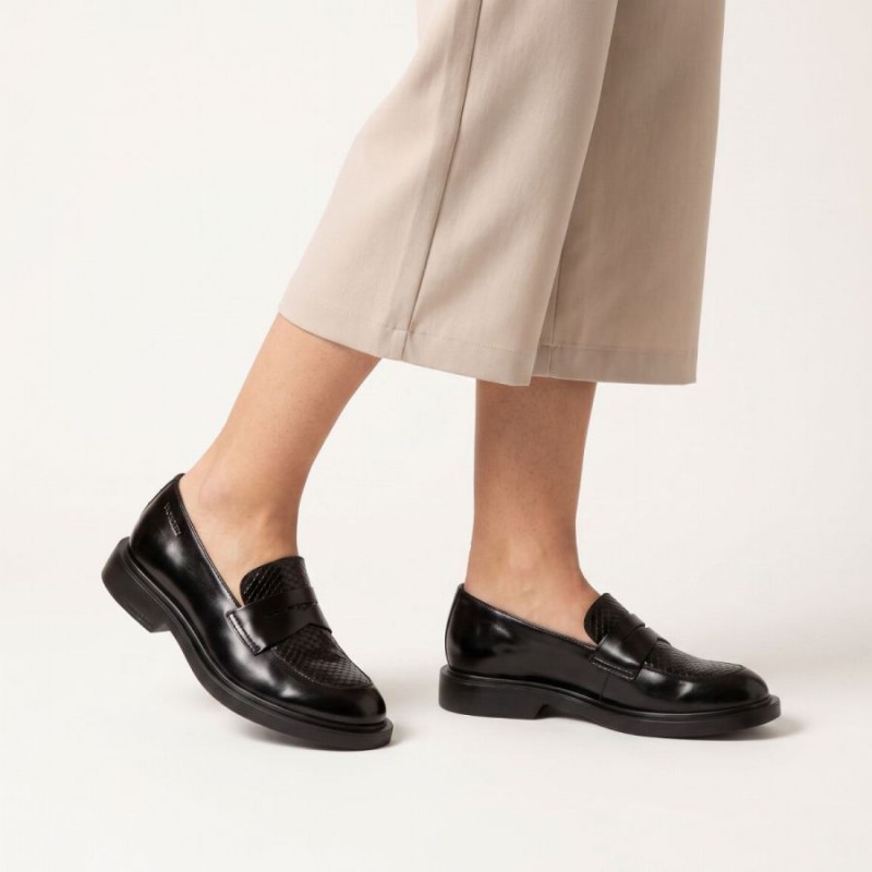 Penny 01 A-5301 Loafers - Black Leather