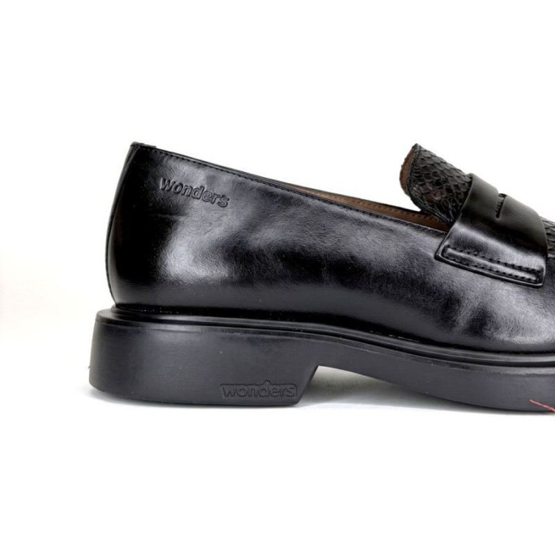 Penny 01 A-5301 Loafers - Black Leather
