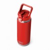 Rambler 26 Oz (769 ML) Bottle With Colour-Matched Straw Cap – Rescue Red Rambler 26 Oz (769 ML) Bottle With Colour-Matched Straw Cap – Rescue Red