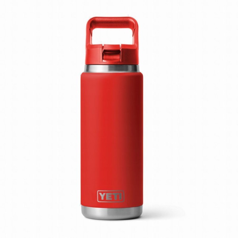 Rambler 26 Oz (769 ML) Bottle With Colour-Matched Straw Cap – Rescue Red Rambler 26 Oz (769 ML) Bottle With Colour-Matched Straw Cap – Rescue Red