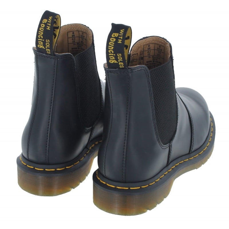 Dr Martens 2976 Yellow Stitch Boots - Black