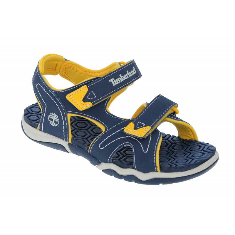 Adventure Seeker 2 Strap Youth Sandals - Navy/Yellow