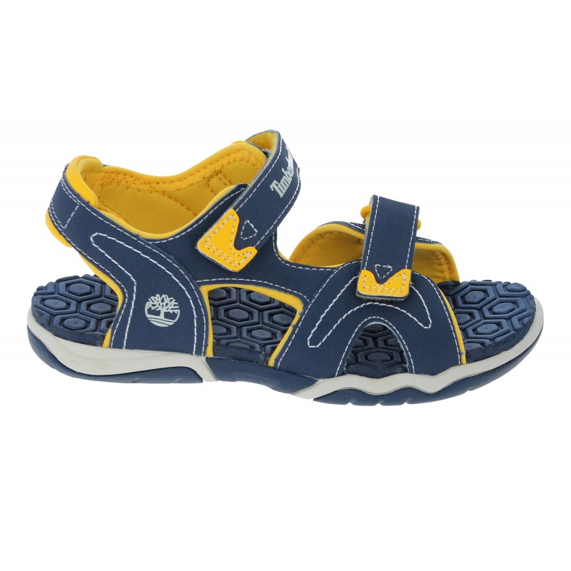 Adventure Seeker 2 Strap Youth Sandals - Navy/Yellow