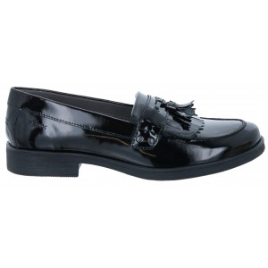 Geox Agata A J4449A School Shoes - Black Patent