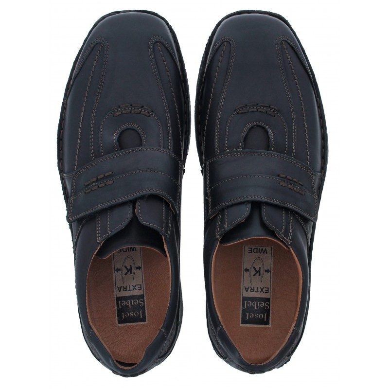 Alec 43332  Velcro Shoes - Schwarz Leather
