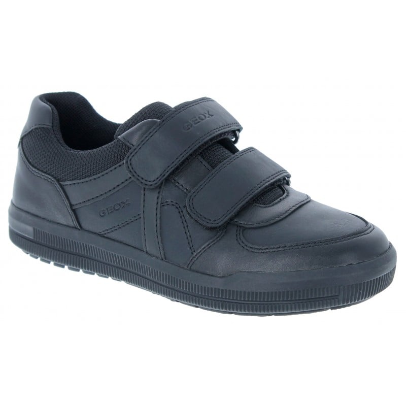 Arzach Boy J844AE School Shoes - Black Leather