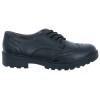 Casey GN J6420N School Shoes - Black Leather
