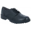 Casey GN J6420N School Shoes - Black Leather