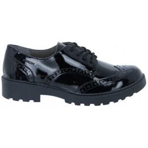 Geox Casey GN J6420N School Shoes - Black Patent