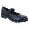 Casey GP J6420P School Shoes - Black Leather