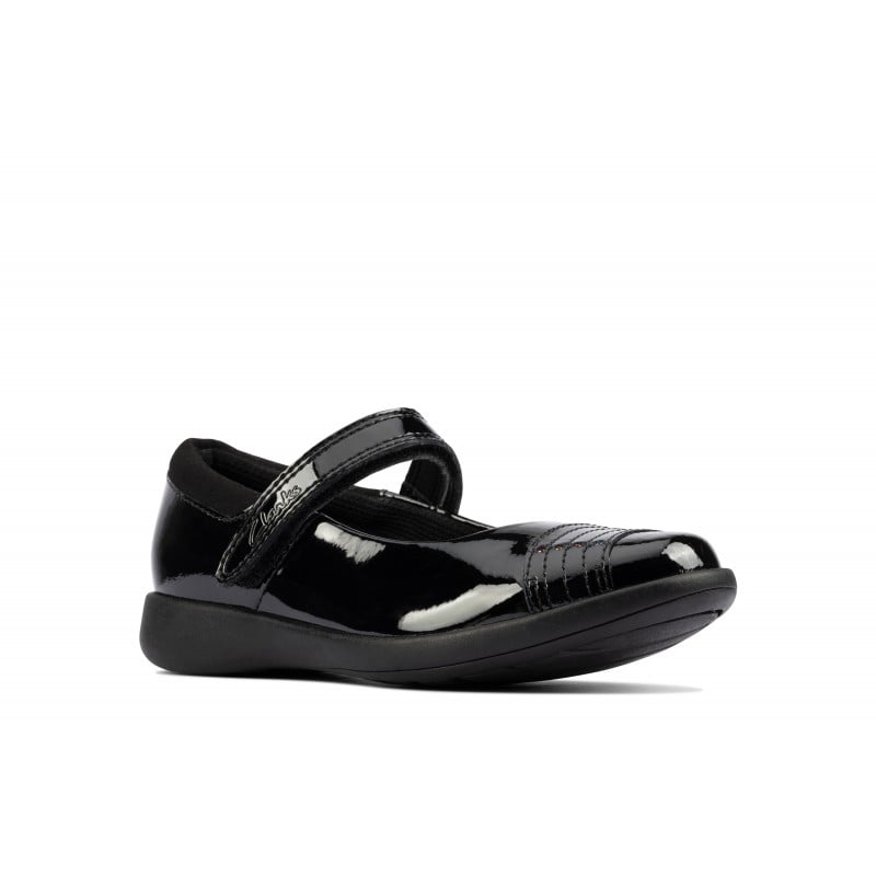 Clarks kids clearance black shoes