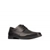 Scala Step Youth School Shoes - Black Leather
