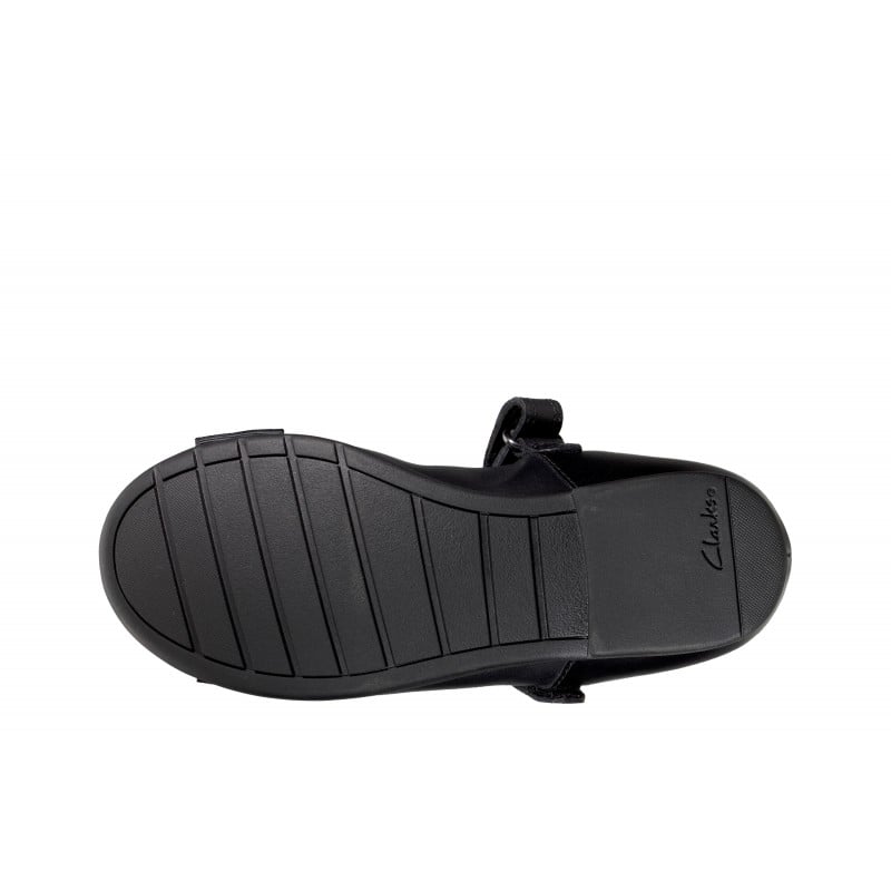 Scala Tap Kid School Shoes - Black Leather