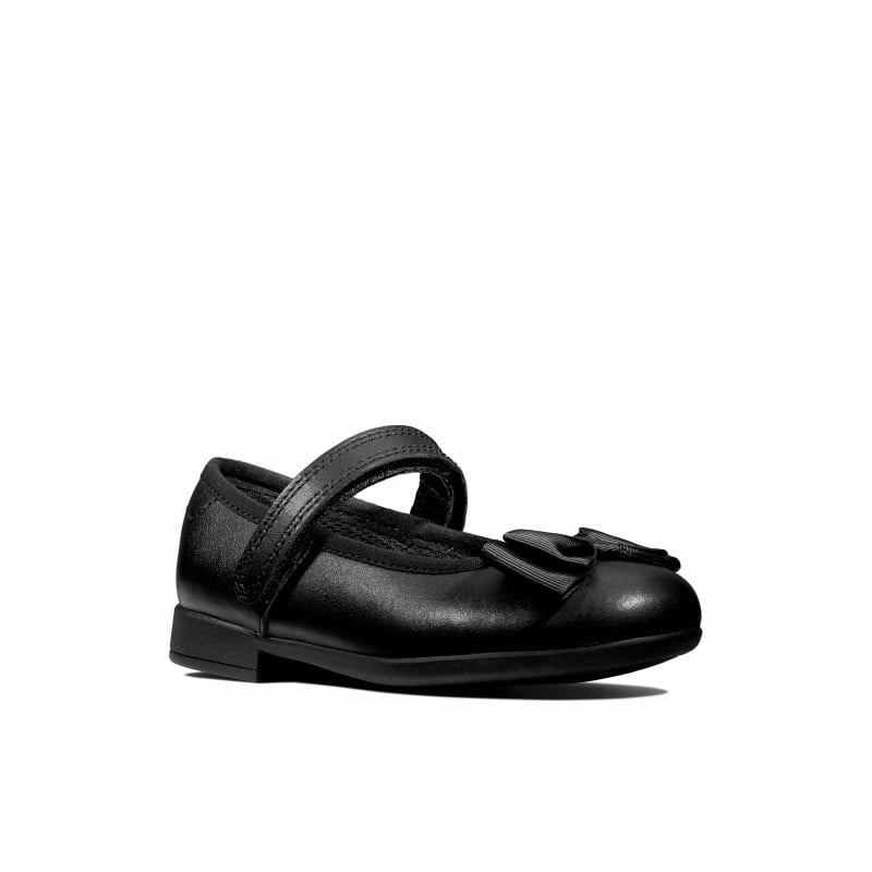 Scala Tap Toddler School Shoes - Black Leather