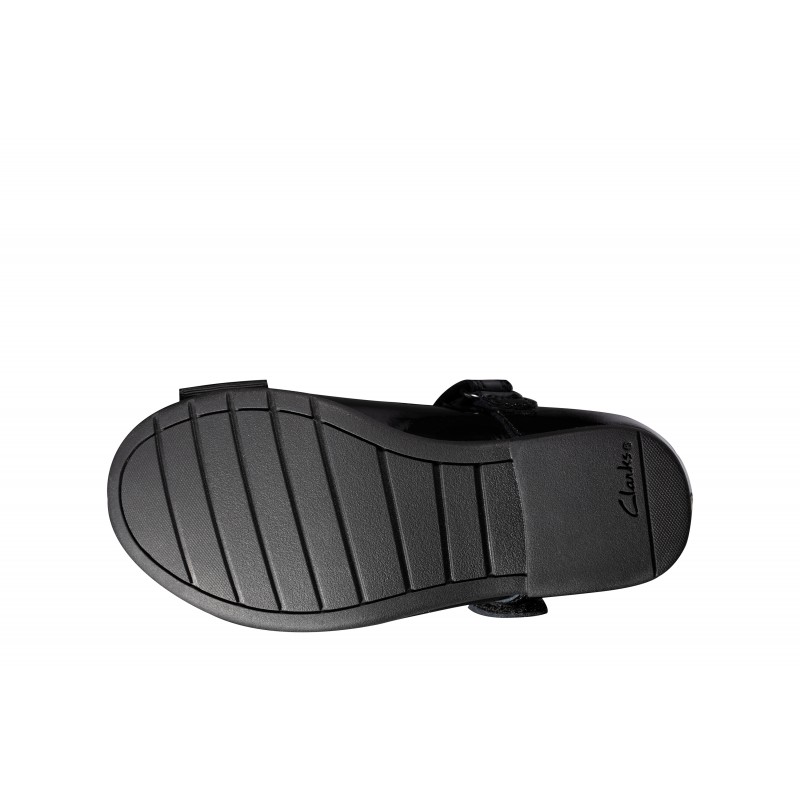 Scala Tap Toddler School Shoes - Black Patent