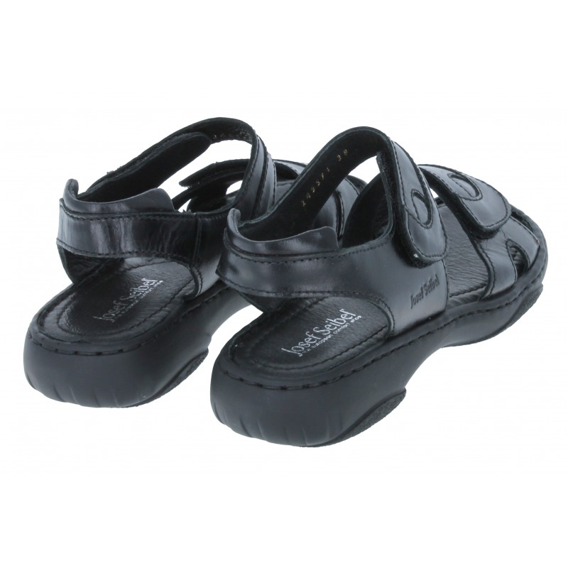 Debra 76444 Sandals - Black Leather