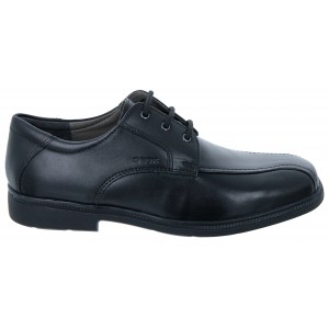 Geox Federico H J52D1H School Shoes - Black Leather