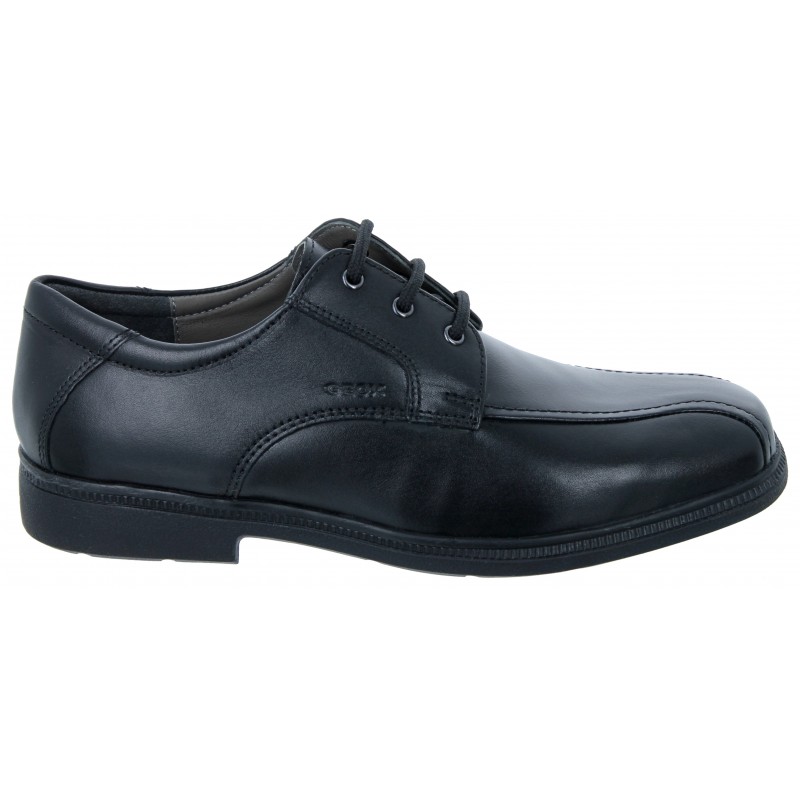 Federico H J52D1H School Shoes - Black Leather