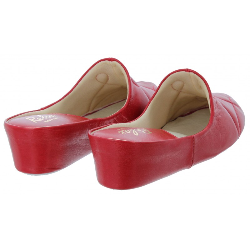 Relax 7312 Slippers - Red Leather